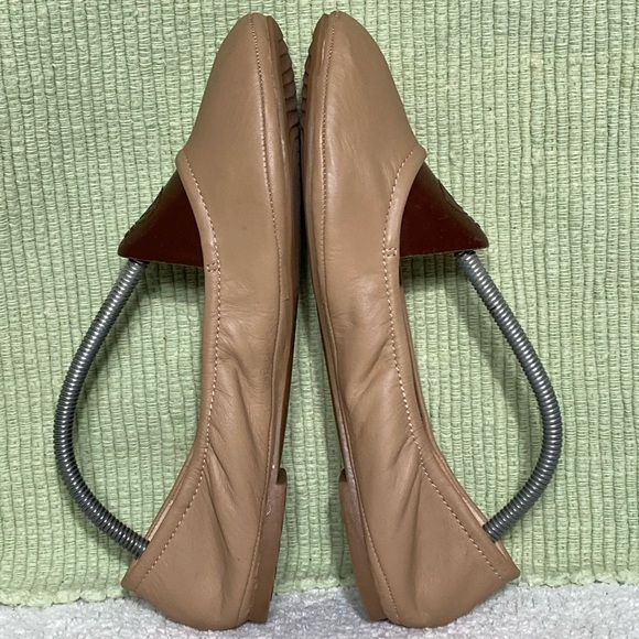 Eureka! Women's Audrey GoPro Tan Leather Bendable Ballet Flats Shoes Size US 9M - Picture 7 of 11
